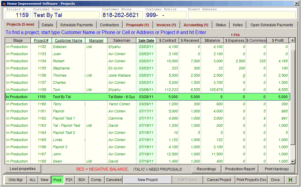 Home Improvement Software Projects List