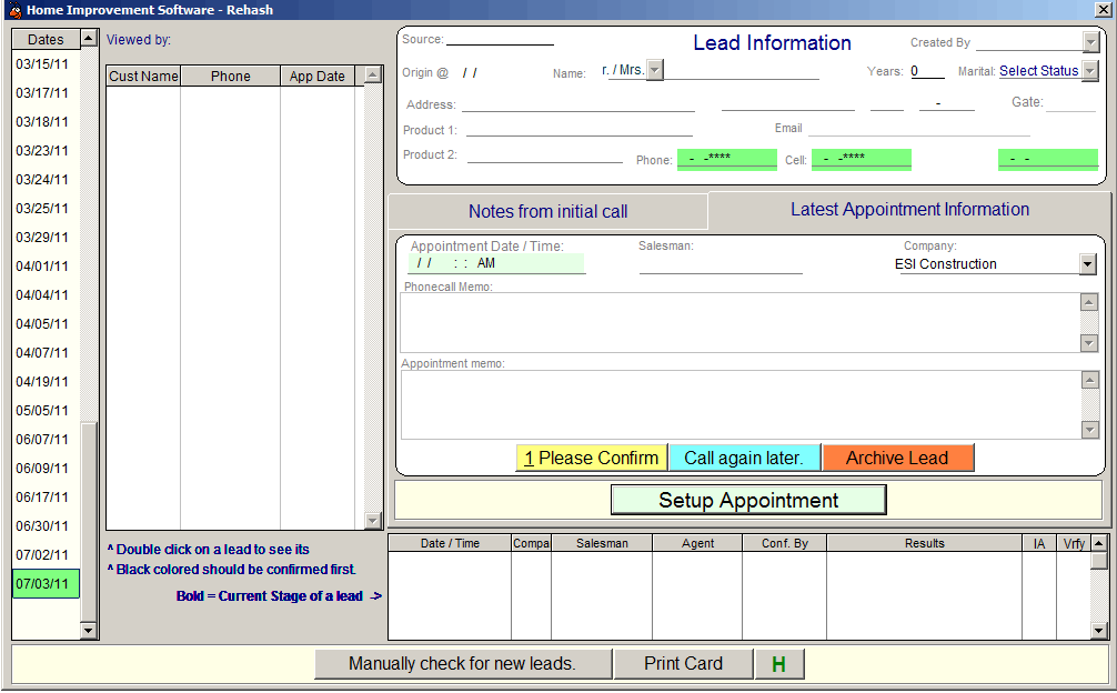 Home Improvement Software Rehash Leads